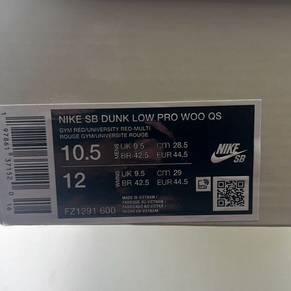 Nike SB x‎ The Wizard of Oz Dunk Low Poppy Field FZ1291 600 Limited Men 10.5 NWB - Picture 3 of 14